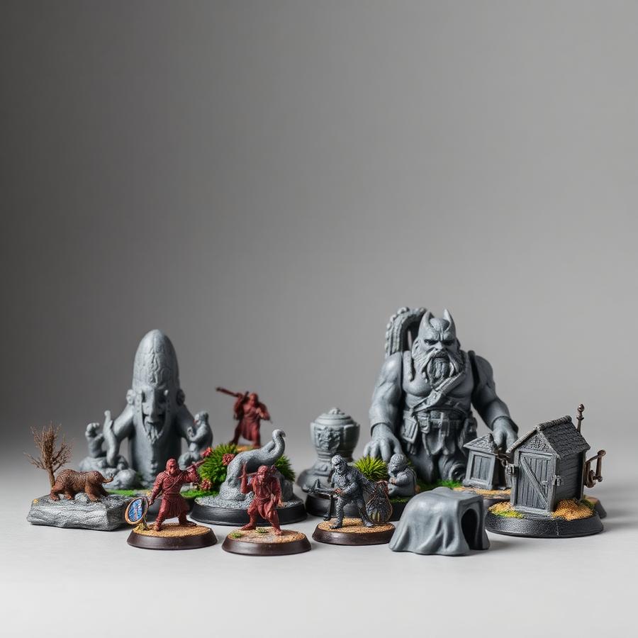 3D printed tabletop gaming miniatures and terrain